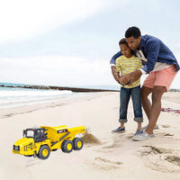 HKM-182163 1/16 Scale RC Dump Truck Toy - Remote Control Construction Vehicle for Kids 5+