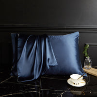 HKM-182227 Pure Mulberry Silk Pillowcase in Multiple Colors - Elegant and Soft Texture