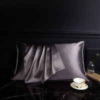 HKM-182227 Pure Mulberry Silk Pillowcase in Multiple Colors - Elegant and Soft Texture
