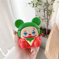 HKM-182291 AirPods-Compatible Silicone Clown Bluetooth Earphone Case for 1/2 Generation & Pro 3 Generation