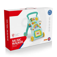 HKM-182547 Multifunctional 4-in-1 Toddler Trolley Baby Walker with Stainless Steel Frame