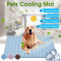 HKM-182675 Cooling Pet Blanket Mat for Dogs and Cats - Breathable, Washable, Multiple Sizes Available