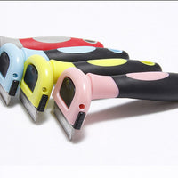 HKM-182675 Removable ABS Hair Removal Comb for Long-Haired Dogs - Blue and Pink Sizes Available