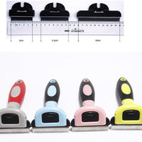 HKM-182675 Removable ABS Hair Removal Comb for Long-Haired Dogs - Blue and Pink Sizes Available