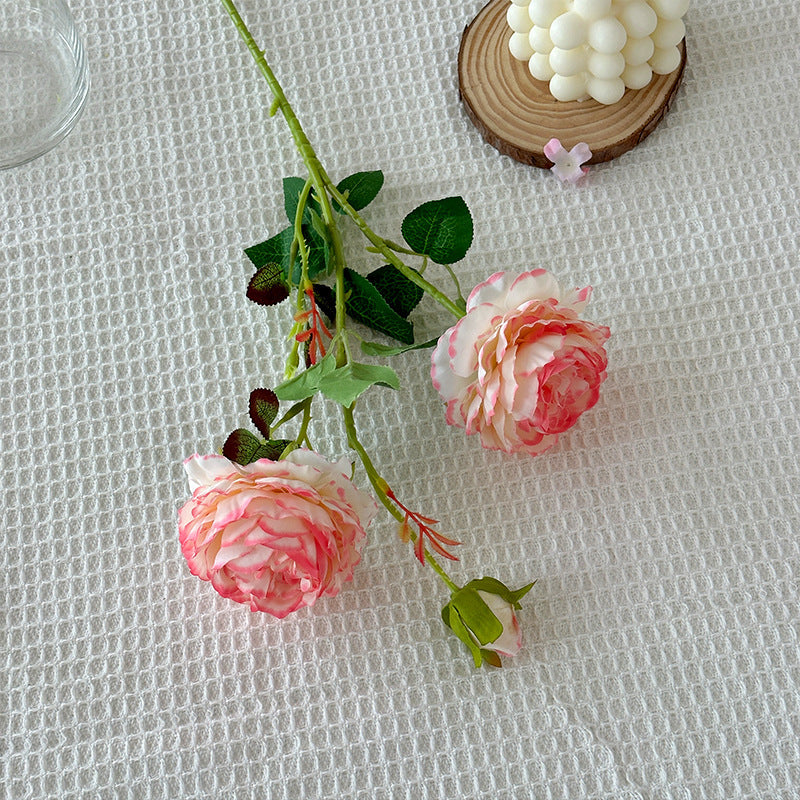 HKM-182675 Silk Pink Peony Artificial Flower for Home Decor and Wedding Arrangements