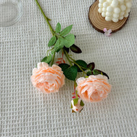 HKM-182675 Silk Pink Peony Artificial Flower for Home Decor and Wedding Arrangements