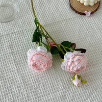 HKM-182675 Silk Pink Peony Artificial Flower for Home Decor and Wedding Arrangements