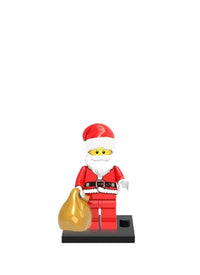 HKM-182739 Christmas Deer Santa Claus Building Toy Set for Kids - DIY Action Figure Assembly with Eco-Friendly Materials