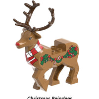HKM-182739 Christmas Deer Santa Claus Building Toy Set for Kids - DIY Action Figure Assembly with Eco-Friendly Materials