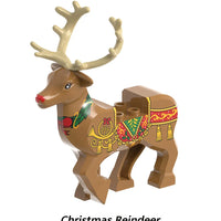 HKM-182739 Christmas Deer Santa Claus Building Toy Set for Kids - DIY Action Figure Assembly with Eco-Friendly Materials