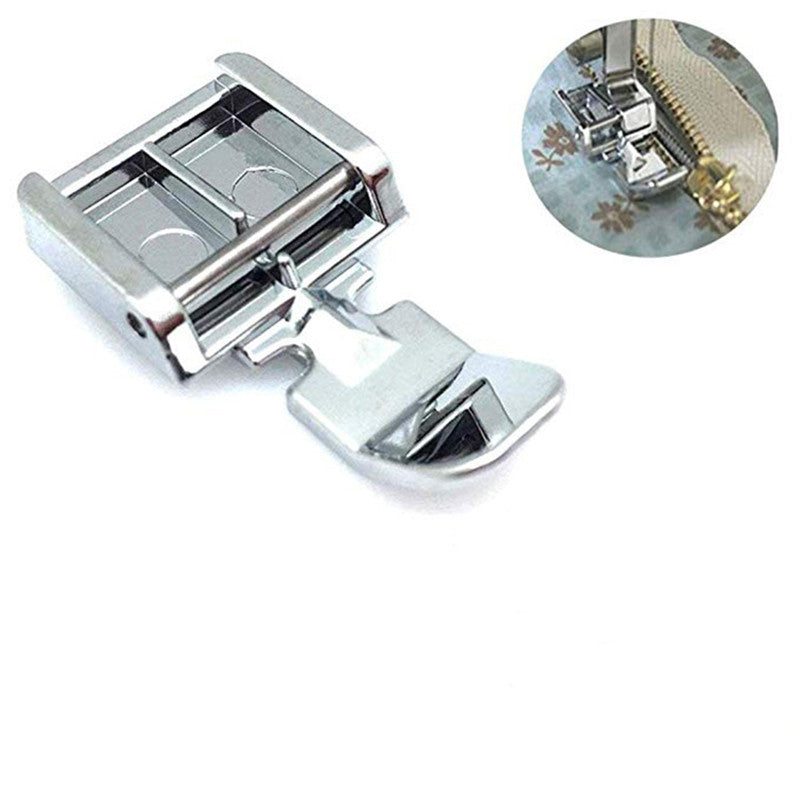 HKM-182739 Single-Sided Zipper Foot Accessory for Home Sewing Machines - Model 7306