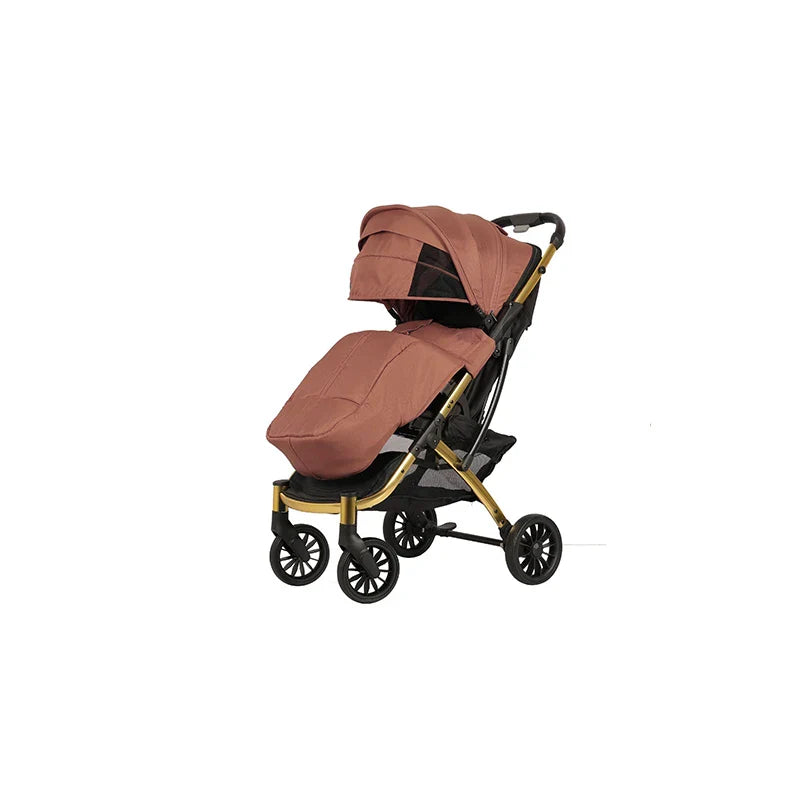 KTX-182931 Compact Baby Stroller with Shopping Basket, Removable Handlebar and One-Foot Brake - Ideal for Ages 0-36 Months