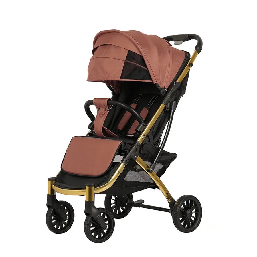 KTX-182931 Compact Baby Stroller with Shopping Basket, Removable Handlebar and One-Foot Brake - Ideal for Ages 0-36 Months