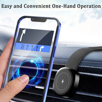 HKM-182931 Magnetic Wireless Charger for Mobile Phones - Universal Black Design