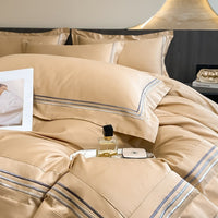 HKM-183059 Long-Staple Cotton Four-Piece Bedding Set in Various Colors and Sizes