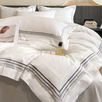 HKM-183059 Long-Staple Cotton Four-Piece Bedding Set in Various Colors and Sizes