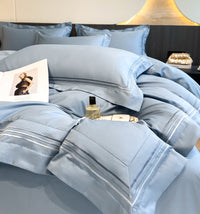 HKM-183059 Long-Staple Cotton Four-Piece Bedding Set in Various Colors and Sizes