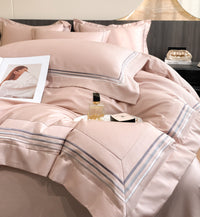 HKM-183059 Long-Staple Cotton Four-Piece Bedding Set in Various Colors and Sizes
