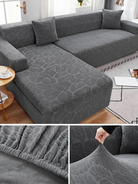 HKM-183059 Stretch Sofa Cover for Modular Sofas - Fits 1 to 4 Seater, Modern Design, Multiple Sizes Available