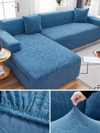 HKM-183059 Stretch Sofa Cover for Modular Sofas - Fits 1 to 4 Seater, Modern Design, Multiple Sizes Available