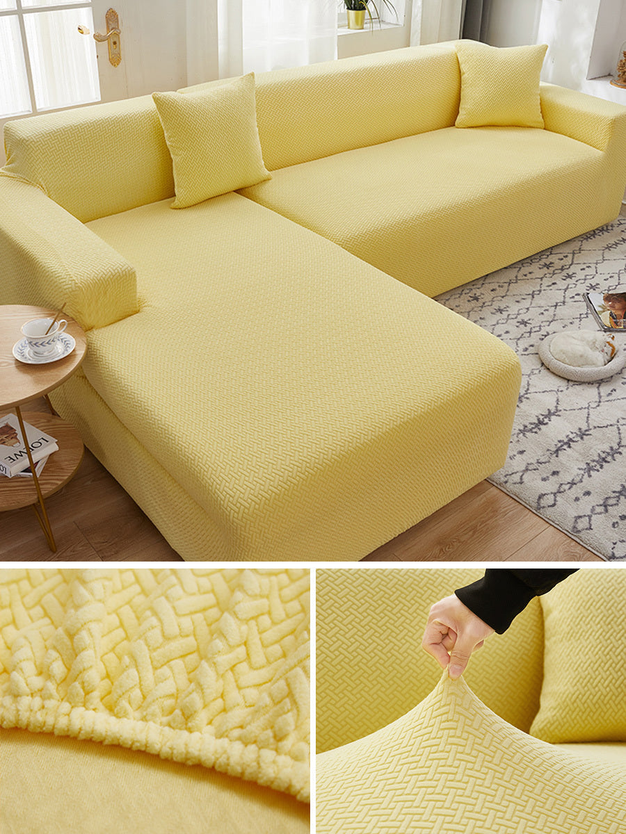 HKM-183059 Stretch Sofa Cover for Modular Sofas - Fits 1 to 4 Seater, Modern Design, Multiple Sizes Available