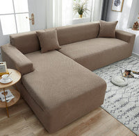 HKM-183059 Stretch Sofa Cover for Modular Sofas - Fits 1 to 4 Seater, Modern Design, Multiple Sizes Available