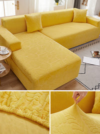 HKM-183059 Stretch Sofa Cover for Modular Sofas - Fits 1 to 4 Seater, Modern Design, Multiple Sizes Available