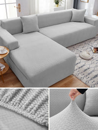 HKM-183059 Stretch Sofa Cover for Modular Sofas - Fits 1 to 4 Seater, Modern Design, Multiple Sizes Available