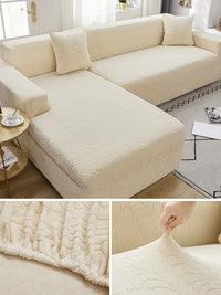 HKM-183059 Stretch Sofa Cover for Modular Sofas - Fits 1 to 4 Seater, Modern Design, Multiple Sizes Available