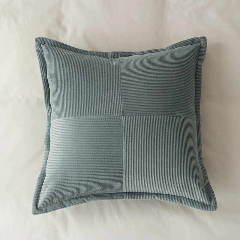 HKM-183187 Modern Minimalist 45x45cm Solid Color Sofa Cushion in Beige, Pink, Blue, Green, Caramel, Indigo, Camel, Smoky Gray