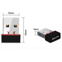 HKM-183251 150M Wireless USB Network Card for Desktop Computer, Supports IEEE 802.11g/b/n, Compatible with Windows and Mac