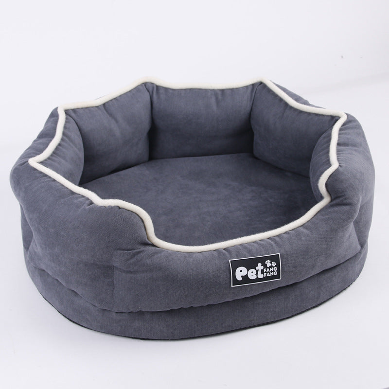HKM-183251 Cozy Liscel Dog Cushion with Soft Sponge Filling for Ultimate Comfort