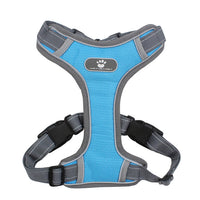 HKM-183251 T-Shaped Explosion-Proof Chest Vest for Medium and Large Dogs - Oxford Cloth, Neoprene, and Mesh