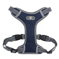 HKM-183251 T-Shaped Explosion-Proof Chest Vest for Medium and Large Dogs - Oxford Cloth, Neoprene, and Mesh