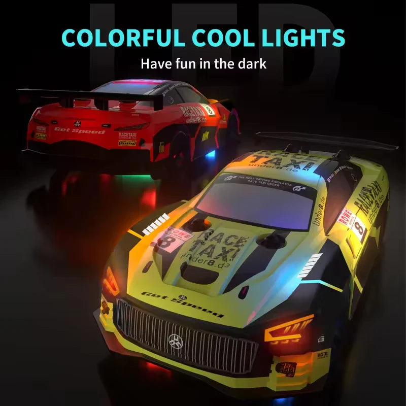 HKM-183315 4x4 Mini RC Racing Car with 360° Drifting, Lights, and Remote Control for Kids