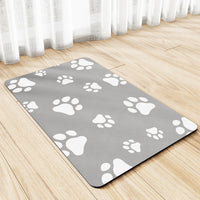HKM-183443 Minimalist Pet Feeding Mat Repeated Washing Water-absorbing Non-slip Mat Rest Sleep