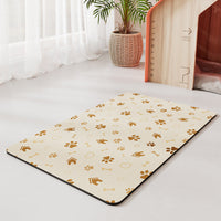 HKM-183443 Minimalist Pet Feeding Mat Repeated Washing Water-absorbing Non-slip Mat Rest Sleep