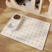 HKM-183443 Minimalist Pet Feeding Mat Repeated Washing Water-absorbing Non-slip Mat Rest Sleep
