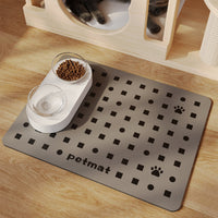 HKM-183443 Minimalist Pet Feeding Mat Repeated Washing Water-absorbing Non-slip Mat Rest Sleep