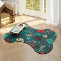 HKM-183443 Minimalist Pet Feeding Mat Repeated Washing Water-absorbing Non-slip Mat Rest Sleep