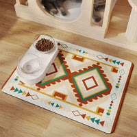HKM-183443 Minimalist Pet Feeding Mat Repeated Washing Water-absorbing Non-slip Mat Rest Sleep