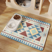 HKM-183443 Minimalist Pet Feeding Mat Repeated Washing Water-absorbing Non-slip Mat Rest Sleep