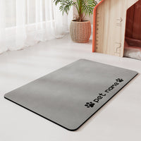 HKM-183443 Minimalist Pet Feeding Mat Repeated Washing Water-absorbing Non-slip Mat Rest Sleep