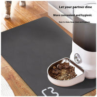HKM-183443 Minimalist Pet Feeding Mat Repeated Washing Water-absorbing Non-slip Mat Rest Sleep