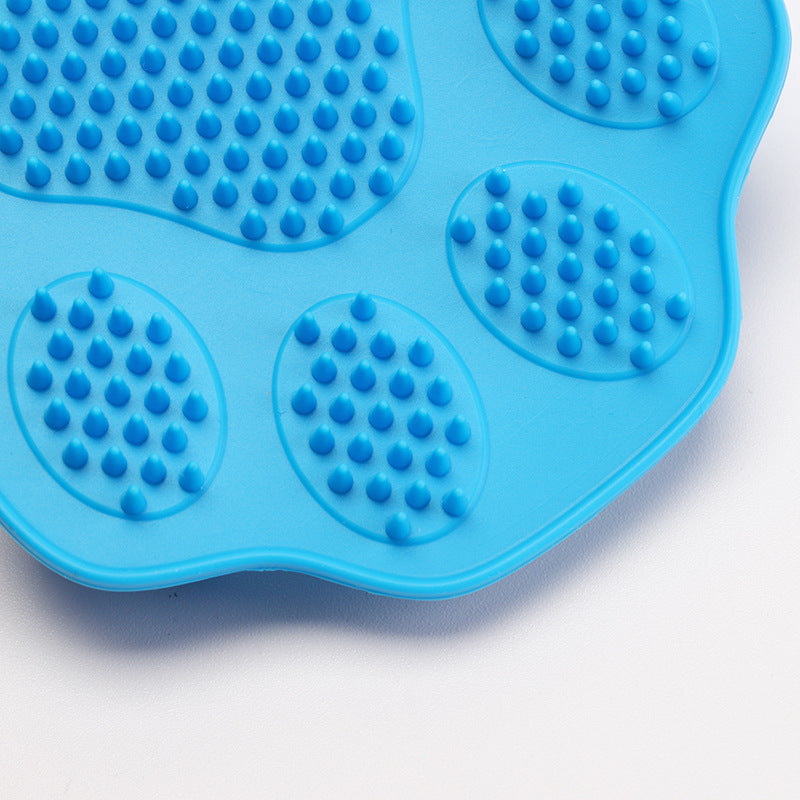 HKM-183571 Silicone Multifunctional Pet Bath Brush for Bathing and Massaging Pets