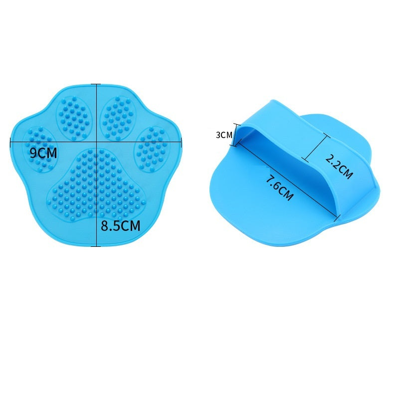 HKM-183571 Silicone Multifunctional Pet Bath Brush for Bathing and Massaging Pets