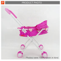 HKM-183699 Mini Sliding Stroller Toy for Dolls – Cute Baby Carriage Accessory for Ages 2-7