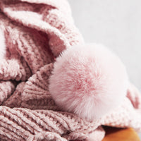 HKM-183891 Chenille Knitted Air Conditioning Blanket - Soft Polyester, Pastoral Style, White, 180cm x 200-220cm