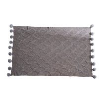 HKM-183891 Chenille Knitted Air Conditioning Blanket - Soft Polyester, Pastoral Style, White, 180cm x 200-220cm