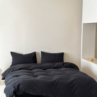 HKM-183891 Class A Cotton Jacquard Four-Piece Bedding Set in Bright Yellow with Tree Pattern
